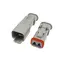 Komplett DT-2 kontakt i sett for 1,5mm2 Med sylindriske pin, for krympestrømpe