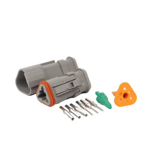 Komplett DT-3 kontakt i sett for 1,5mm2 Med sylindriske pin, for krympestr&#248;mpe