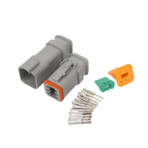 Komplett DT-6 kontakt i sett for 1,5mm2 Med sylindriske pin, for krympestr&#248;mpe