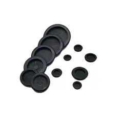 Sort blendeplugg for Ø22mm hull Pris er pr stk