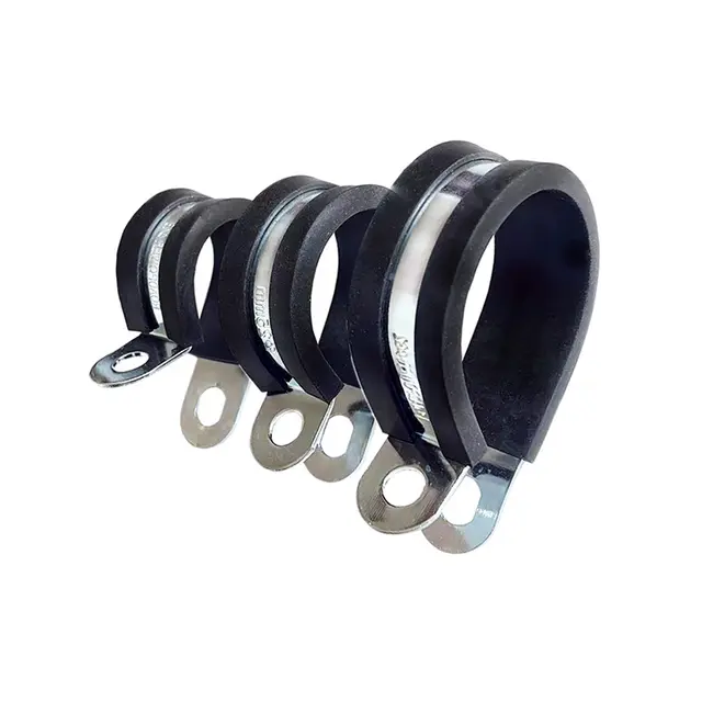 10mm rustfri gummiklemme til kabel 1mm rustfritt 304 stål med gummi 