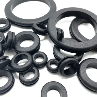 Sort gummigjennomf&#248;ring 8 - 35mm Velg inner og ytter diameter