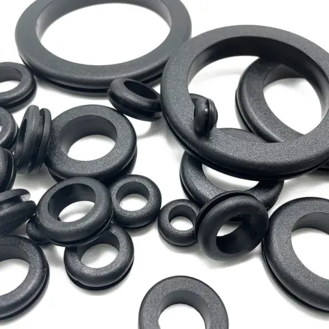 10stk Sorte gummigjennomf&#248;ring 8 - 35mm Velg inner og ytter diameter