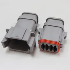 Komplett DT-8 kontakt i sett for 1,5mm2 Med sylindriske pin, for krympestrømpe