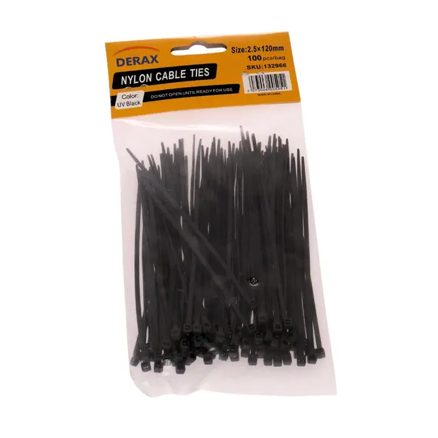 Sett med 500stk Strips fra 120 til 370mm og 100 fester for strips 