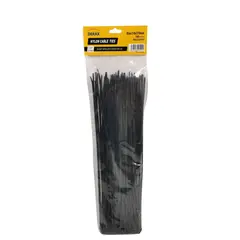 100stk Sorte strips 3.6&#215;300mm Maks strekkbelastning 18 kg