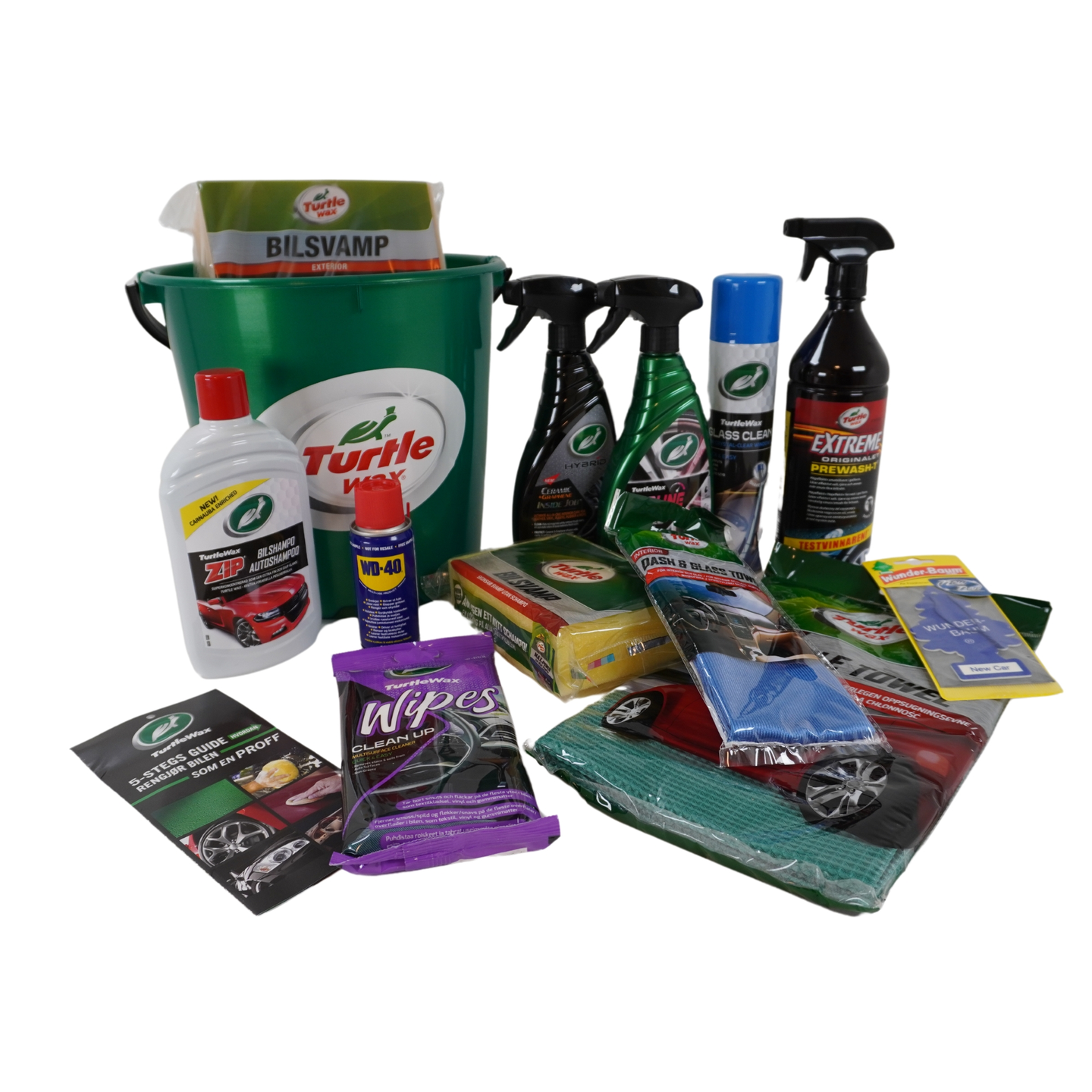 Turtle Wax Stor Rengjøringspakke Komplett Bilpleiepakke for god bilvaks