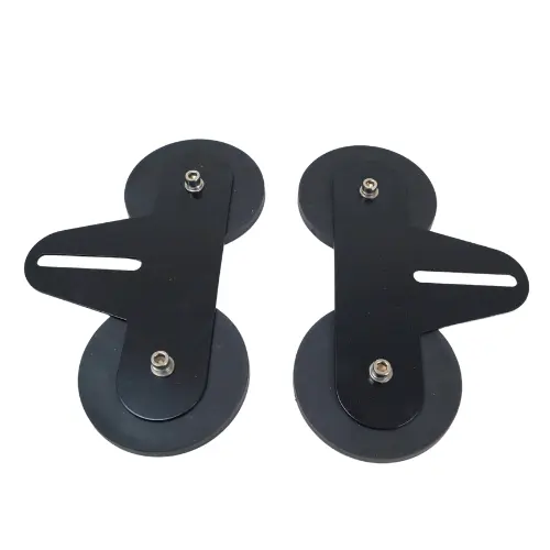 Magnetfeste med liggende festeplate 2 sk Sett med to fester og 88mm magnet 