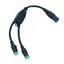 Helstøpt DT 2-pin Y  kabel splitter 30cm Helstøpt og vanntett kort modell 1,5mm²