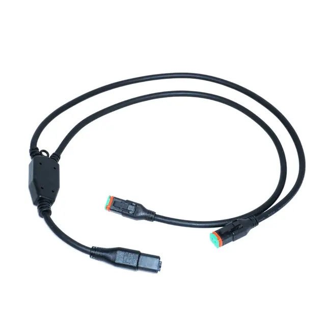 Overgangskabel fra 1 til 2 DT kontakter | Lang model 50cm