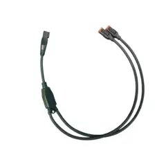 DT 2-pin kabel 75cm fra 1 stk DT hun til 2 stk DT han