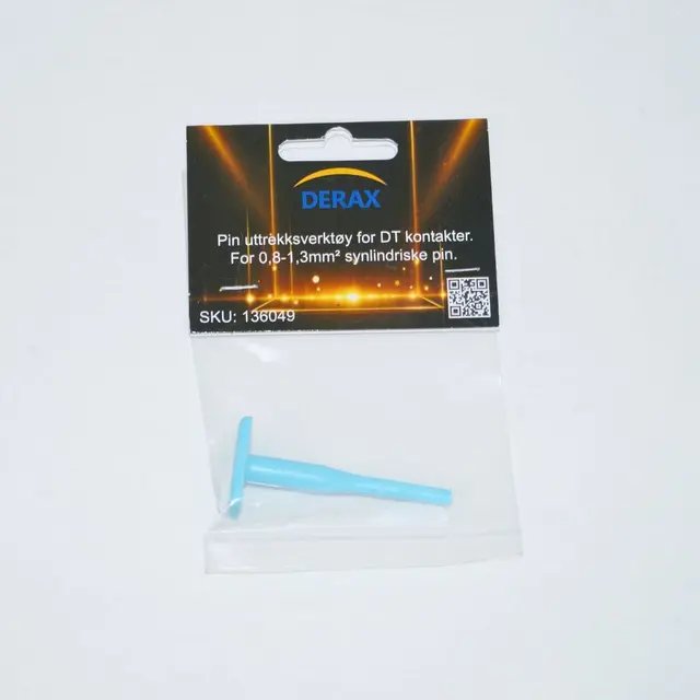 Pin uttrekker til DT kontakter Beregnet for kabeltversnitt 0,8-1,3mm² 