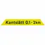 "Kantslått 0,1-2 km" underskilt Underskilt foldeskilt med borrelåsfeste