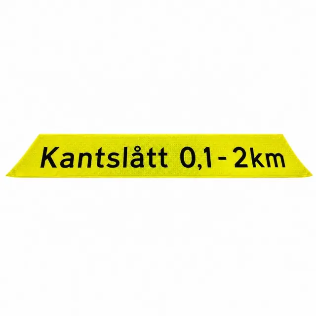 "Kantslått 0,1-2 km" underskilt Underskilt foldeskilt med borrelåsfeste 