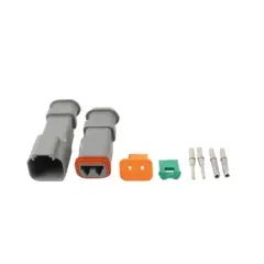 Komplett DT-2 kontakt i sett for 1,5mm2 Med sylindriske pin, for krympestrømpe