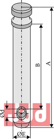 Kat I Bolt &#216;22 for l&#248;ftearm Kategori 1, &#216;22mm, lengde 70mm