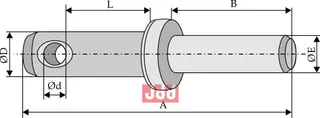 Bolt for løftearm for påsveising