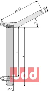 Toppstags bolt