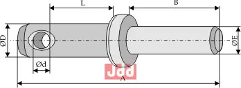 Bolt for løftearm for påsveising - JDD Utstyr