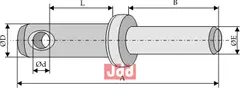 Bolt for løftearm for påsveising