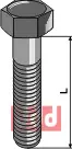 Springbolt M14x2x100 - 10.9 u. Mutter