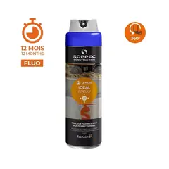 Soppec Ideal Spray fluor Blå, 500 ml 360°skrive/tunnelspray