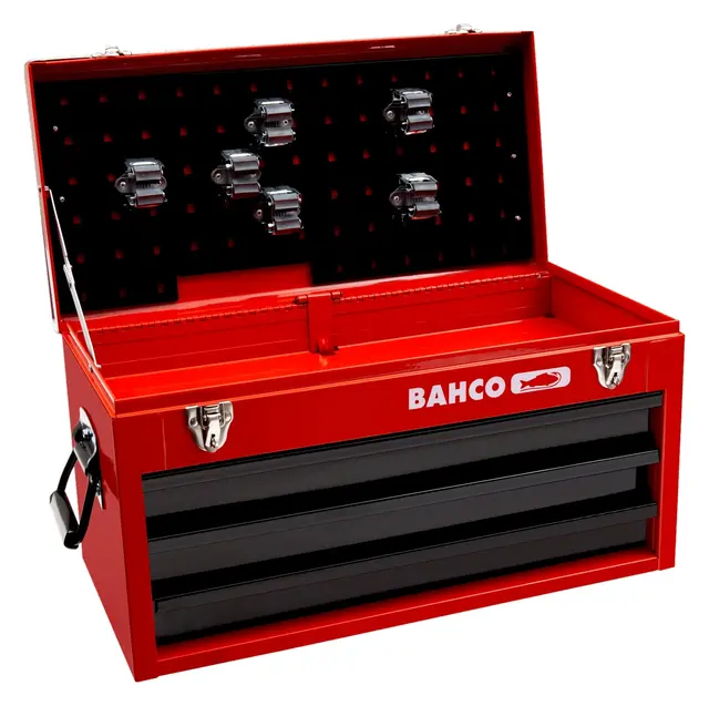 Bahco verktøykasse i metall m 3 skuffer Ekstra kraftige verktøykasser 