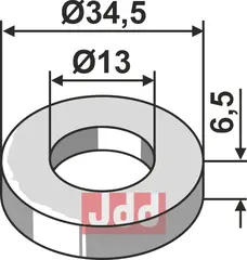 Skive Ø34,5x6,5xØ13 Kuhn