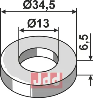 Skive Ø34,5x6,5xØ13 Kuhn