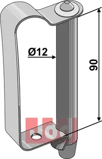 Bolt med fjærlås Ø12x90