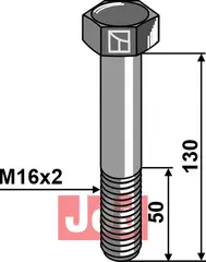 Springbolt M16x2x130 - 10.9 u. Mutter