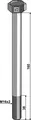 Bolt M16x2x160 8.8 u/mutter