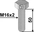 Sekskantskrue M16x2x50 10.9