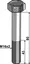 Sekskantskrue M16x2x80 10.9