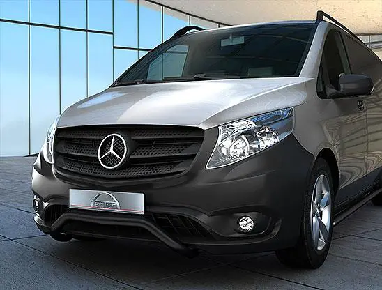 Antec EU Frontbøyle 60mm Sort lav Mercedes V-Klasse W447 2014-2020 