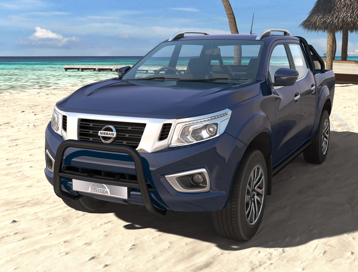 Antec EU Frontbøyle 60mm / 42mm Sort Nissan Navara D23 2016-2019+