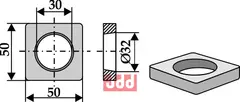 Plate for påsveising