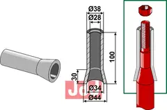 Sveise foring 100mm