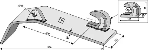 Beslag hull 25