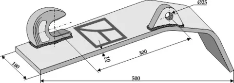 Beslag hull 25