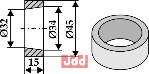 Sveise foring 15mm - JDD Utstyr