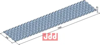 Iskniv for snøplog Lengde 1525mm, 500HB