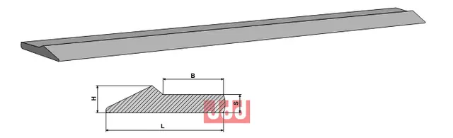 Skjær for lasterskuffe 101 x 21 mm - JDD Utstyr