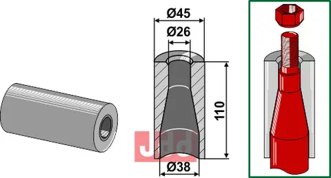 Sveise foring 110mm