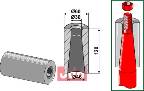 Sveise foring 120mm