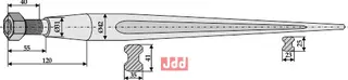 Frontlastertand - 1000mm