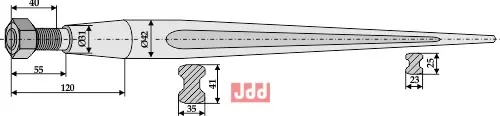 Frontlastertand - 1000mm - JDD Utstyr