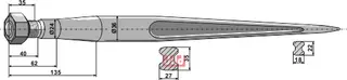 Frontlastertand - 1000mm