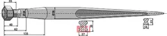 Frontlastertand - 1100mm