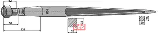 Frontlastertand - 1100mm